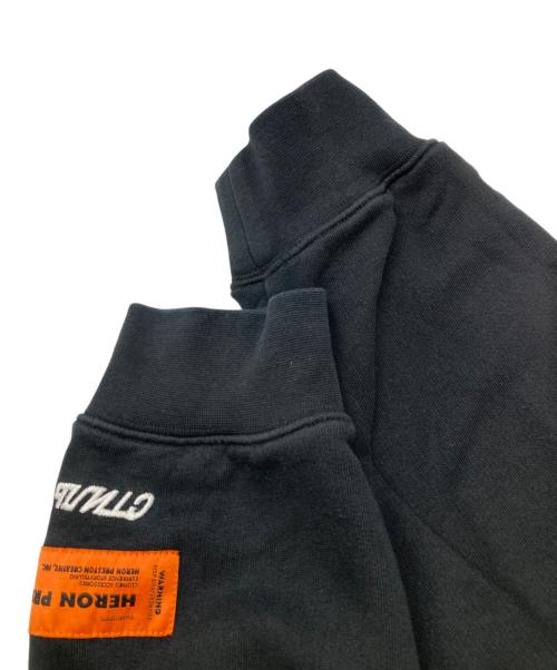 HERON PRESTON（ヘロンプレストン）HERON PRESTON (ヘロンプレストン) プリントプルオーバーフーディ ブラック サイズ:Ｍの古着・服飾アイテム