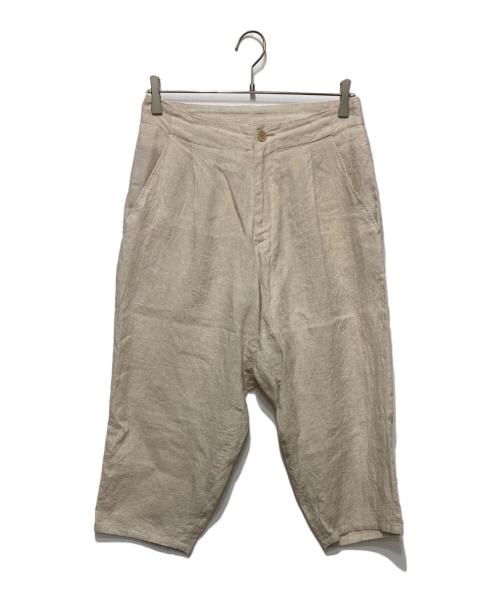 yohji yamamoto+noir（ヨウジヤマモトプリュスノアール）yohji yamamoto+noir (ヨウジヤマモトプリュスノアール) リネンパンツ ベージュ サイズ:1の古着・服飾アイテム