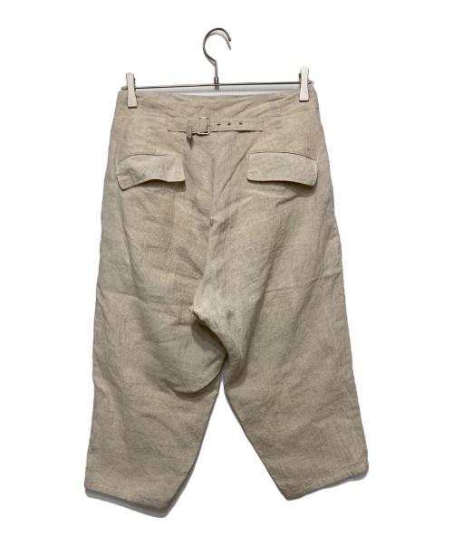 yohji yamamoto+noir（ヨウジヤマモトプリュスノアール）yohji yamamoto+noir (ヨウジヤマモトプリュスノアール) リネンパンツ ベージュ サイズ:1の古着・服飾アイテム