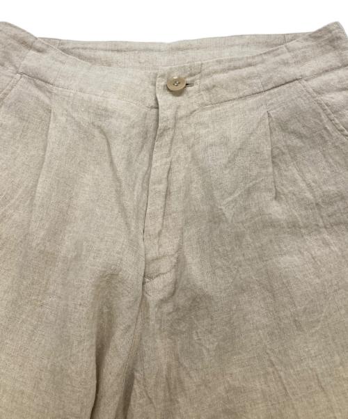 yohji yamamoto+noir（ヨウジヤマモトプリュスノアール）yohji yamamoto+noir (ヨウジヤマモトプリュスノアール) リネンパンツ ベージュ サイズ:1の古着・服飾アイテム