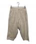 yohji yamamoto+noir（ヨウジヤマモトプリュスノアール）の古着「リネンパンツ」｜ベージュ