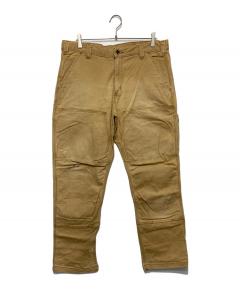 Carhartt カーハート　ダブルニー USA製 ベージュ　ブラウン USA製 carharttカーハート ダブルニー ダック地 ペインターパンツ