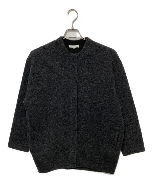 自由区（ジユウク）自由区 (ジユウク) ブークレーニット アウター グレー サイズ:38の古着・服飾アイテム