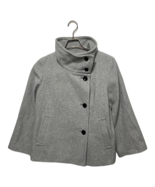 UNTITLED（アンタイトル）UNTITLED (アンタイトル) 2WAYウールショートコート グレー サイズ:２の古着・服飾アイテム