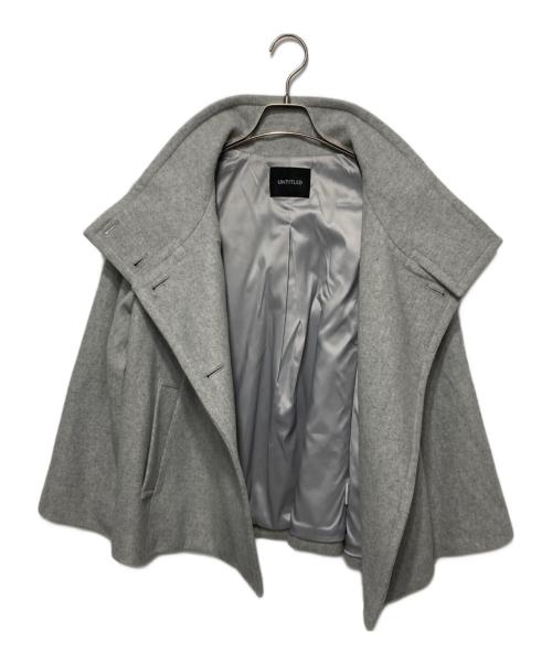 UNTITLED（アンタイトル）UNTITLED (アンタイトル) 2WAYウールショートコート グレー サイズ:２の古着・服飾アイテム