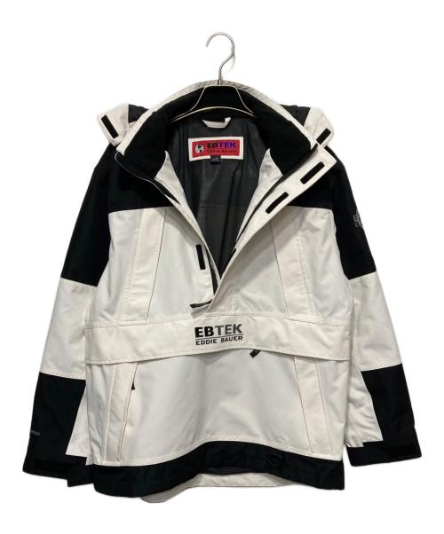 EBTEK（イービーテック）EBTEK (イービーテック) アノラックパーカー ホワイト×ブラック サイズ:Ｍ 未使用品の古着・服飾アイテム