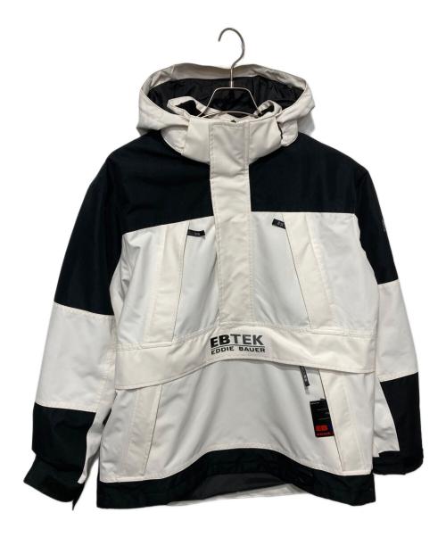 EBTEK（イービーテック）EBTEK (イービーテック) アノラックパーカー ホワイト×ブラック サイズ:Ｍ 未使用品の古着・服飾アイテム