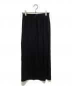 JURGEN LEHLヨーガンレール）の古着「ウールシルクロングスカート」｜ブラック