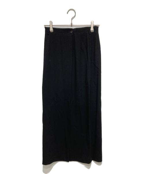 JURGEN LEHL（ヨーガンレール）JURGEN LEHL (ヨーガンレール) ウールシルクロングスカート ブラック サイズ:Mの古着・服飾アイテム