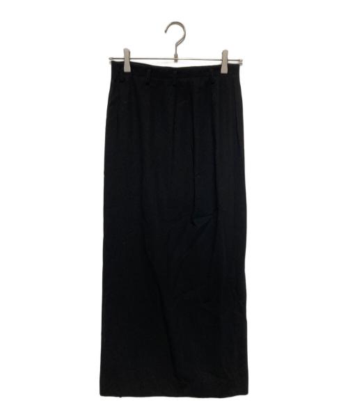 JURGEN LEHL（ヨーガンレール）JURGEN LEHL (ヨーガンレール) ウールシルクロングスカート ブラック サイズ:Mの古着・服飾アイテム