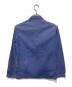 - (-) フレンチワークジャケット ブルー サイズ:42：5000円