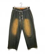 RED KAP×FREAK'S STOREレッド キャップ×フリークスストア）の古着「ワイドデニムパンツ」｜ブラウン