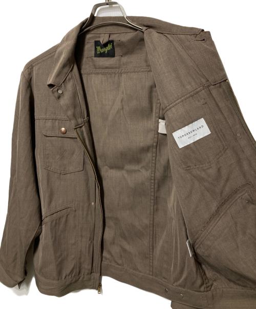 Wrangler（ラングラー）Wrangler (ラングラー) TOMORROW LAND (トゥモローランド) 別注ワークジャケット ブラウン サイズ:Lの古着・服飾アイテム