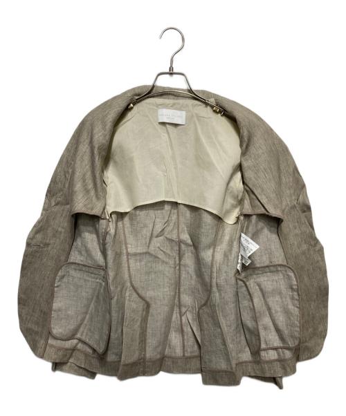 Fabiana Filippi（ファビアナフィリッピ）Fabiana Filippi (ファビアナフィリッピ) リネンテーラードジャケット ベージュ サイズ:XXSの古着・服飾アイテム