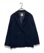 crewreクルー）の古着「ダブルブレストツイルジャケット」｜ネイビー