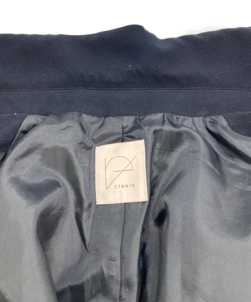 crewre（クルー）crewre (クルー) ダブルブレストツイルジャケット ネイビー サイズ:3の古着・服飾アイテム