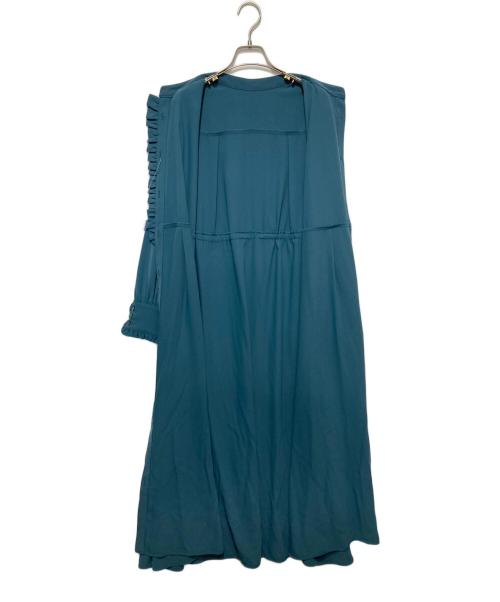 SHIPS（シップス）SHIPS (シップス) フリルワンピース ブルー サイズ:Ｍの古着・服飾アイテム