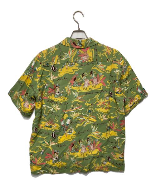 Sun Surf（サンサーフ）Sun Surf (サンサーフ) アロハシャツ/HAWAIIAN HULA グリーン サイズ:Lの古着・服飾アイテム