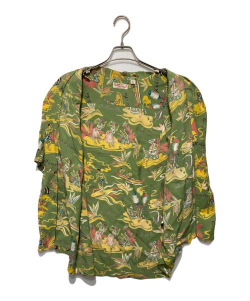 Sun Surf（サンサーフ）Sun Surf (サンサーフ) アロハシャツ/HAWAIIAN HULA グリーン サイズ:Lの古着・服飾アイテム
