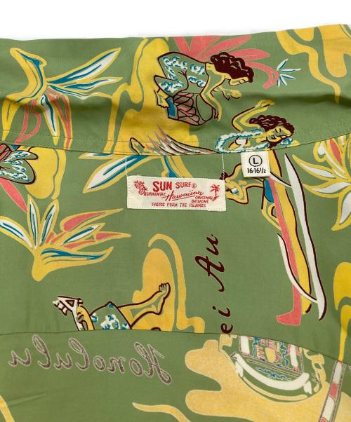 Sun Surf（サンサーフ）Sun Surf (サンサーフ) アロハシャツ/HAWAIIAN HULA グリーン サイズ:Lの古着・服飾アイテム