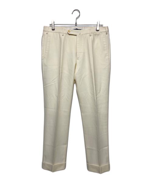 INCOTEX（インコテックス）INCOTEX (インコテックス) ウールスラックス ホワイト サイズ:48の古着・服飾アイテム