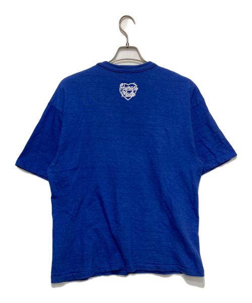 HUMAN MADE（ヒューマンメイド）HUMAN MADE (ヒューマンメイド) ロゴプリントTシャツ ブルー サイズ:XLの古着・服飾アイテム