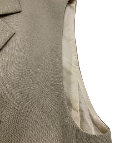 journal standard L'essage（ジャーナルスタンダード レサージュ）journal standard L'essage (ジャーナルスタンダード レサージュ) マットクロスベスト ベージュ サイズ:表記無しの古着・服飾アイテム