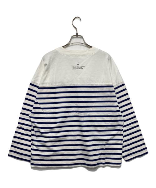 Curensology（カレンソロジー）Curensology (カレンソロジー) ボーダーカットソー ブルー×ホワイト サイズ:Fの古着・服飾アイテム