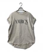 L'appartement×Americanaアパルトモン×アメリカーナ）の古着「ノースリーブカットソー」｜ベージュ