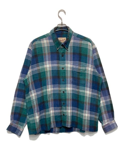 WOOLRICH（ウールリッチ）WOOLRICH (ウールリッチ) 90s チェックシャツ ブルー サイズ:2XLの古着・服飾アイテム