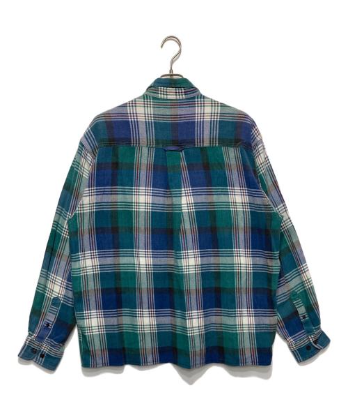 WOOLRICH（ウールリッチ）WOOLRICH (ウールリッチ) 90s チェックシャツ ブルー サイズ:2XLの古着・服飾アイテム