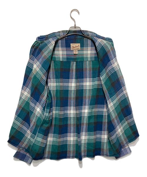 WOOLRICH（ウールリッチ）WOOLRICH (ウールリッチ) 90s チェックシャツ ブルー サイズ:2XLの古着・服飾アイテム