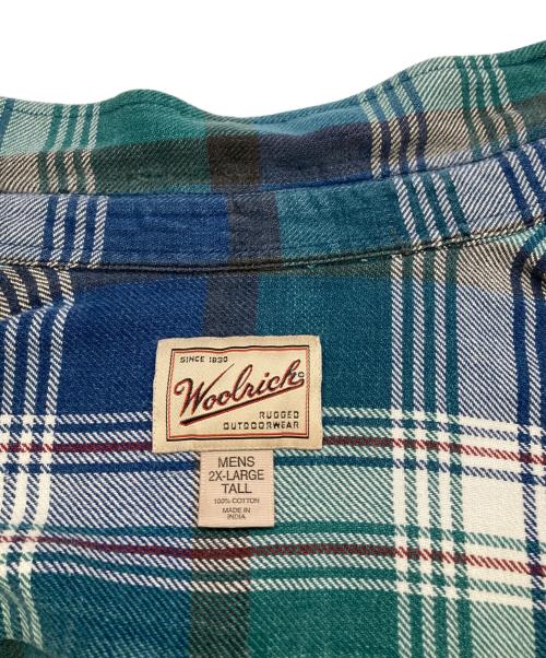 WOOLRICH（ウールリッチ）WOOLRICH (ウールリッチ) 90s チェックシャツ ブルー サイズ:2XLの古着・服飾アイテム