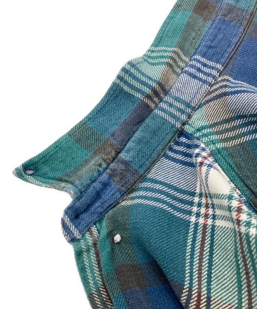 WOOLRICH（ウールリッチ）WOOLRICH (ウールリッチ) 90s チェックシャツ ブルー サイズ:2XLの古着・服飾アイテム