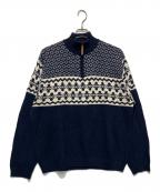 CHAPSチャップス）の古着「ノルディックハーフジップニット」｜ネイビー