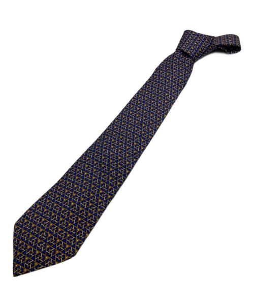 HERMES（エルメス）HERMES (エルメス) シルクネクタイ ブルー サイズ:ーの古着・服飾アイテム