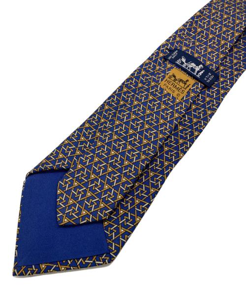 HERMES（エルメス）HERMES (エルメス) シルクネクタイ ブルー サイズ:ーの古着・服飾アイテム