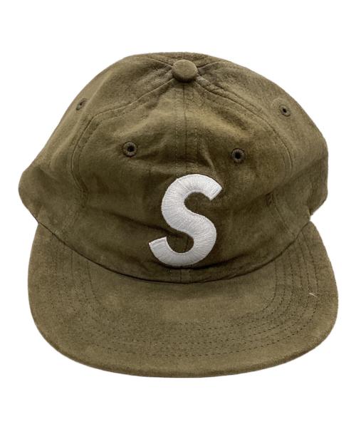 SUPREME（シュプリーム）SUPREME (シュプリーム) Suede S Logo 6-Panel Cap オリーブの古着・服飾アイテム