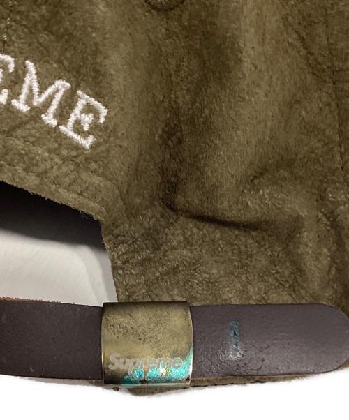 SUPREME（シュプリーム）SUPREME (シュプリーム) Suede S Logo 6-Panel Cap オリーブの古着・服飾アイテム