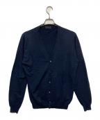 PRADAプラダ）の古着「カシミヤブレンドVネックカーディガン」｜ネイビー