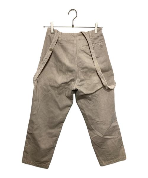 DRAWER（ドゥロワー）DRAWER (ドゥロワー) コットンピケサスペンダーパンツ ベージュ サイズ:36の古着・服飾アイテム