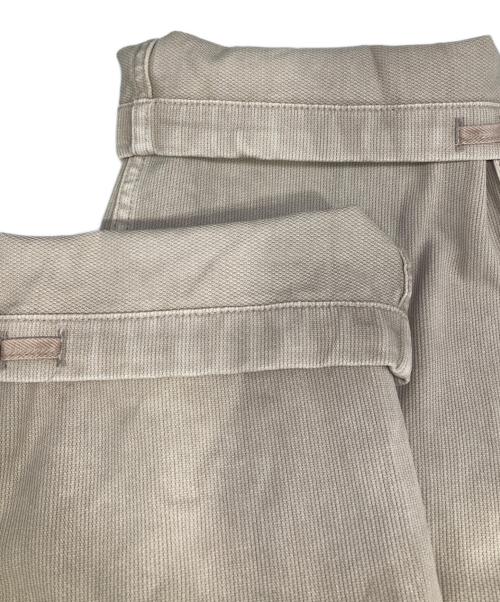 DRAWER（ドゥロワー）DRAWER (ドゥロワー) コットンピケサスペンダーパンツ ベージュ サイズ:36の古着・服飾アイテム