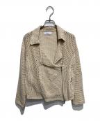 boutique ordinaryブティークオーディナリー）の古着「ニットジャケット」｜ベージュ
