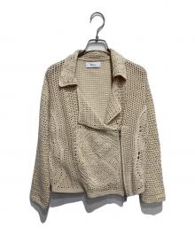 boutique ordinary（ブティークオーディナリー）の古着「ニットジャケット」｜ベージュ