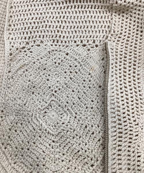 boutique ordinary（ブティークオーディナリー）boutique ordinary (ブティークオーディナリー) ニットジャケット ベージュ サイズ:Freeの古着・服飾アイテム