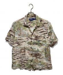 POLO RALPH LAUREN（ポロ・ラルフローレン）の古着「リゾート柄アロハシャツ」｜ベージュ