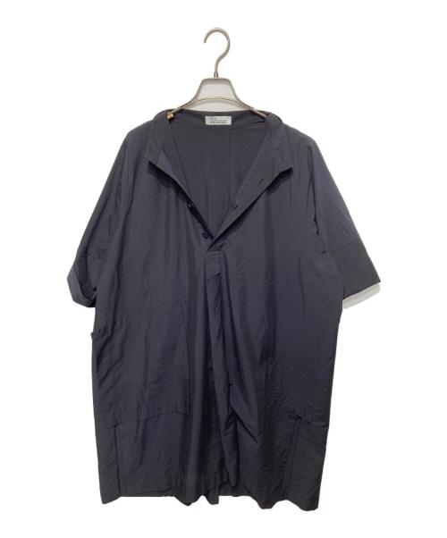 ISSEY MIYAKE（イッセイミヤケ）ISSEY MIYAKE (イッセイミヤケ) スタンドカラーシャツワンピース ブラック サイズ:3の古着・服飾アイテム