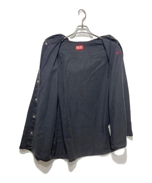 DIESEL（ディーゼル）DIESEL (ディーゼル) D-Dewny-Hoodデニムパーカー ブラック サイズ:Sの古着・服飾アイテム