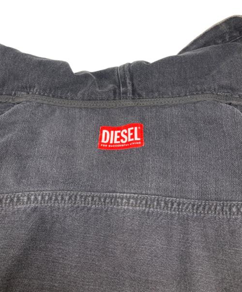 DIESEL（ディーゼル）DIESEL (ディーゼル) D-Dewny-Hoodデニムパーカー ブラック サイズ:Sの古着・服飾アイテム