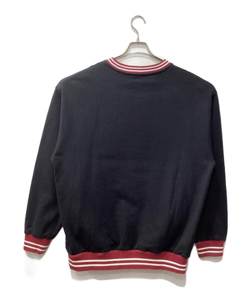 X-LARGE（エクストララージ）X-LARGE (エクストララージ) RIB LINE CREWNECK SWEAT ブラック サイズ:Lの古着・服飾アイテム